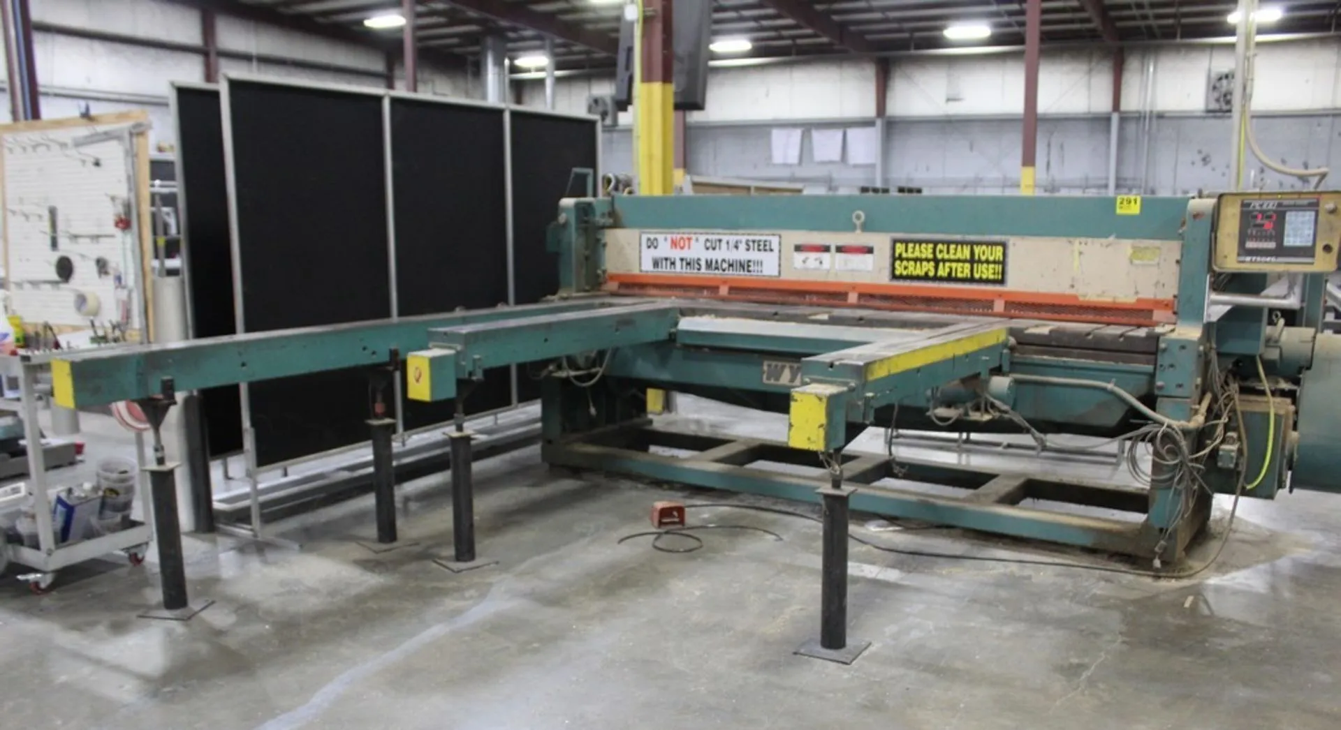 10 gauge x 10' Wysong #1010, Power Squaring Shear, 10' overall, 120" blade, 10 HP, 60 SPM - Image 4