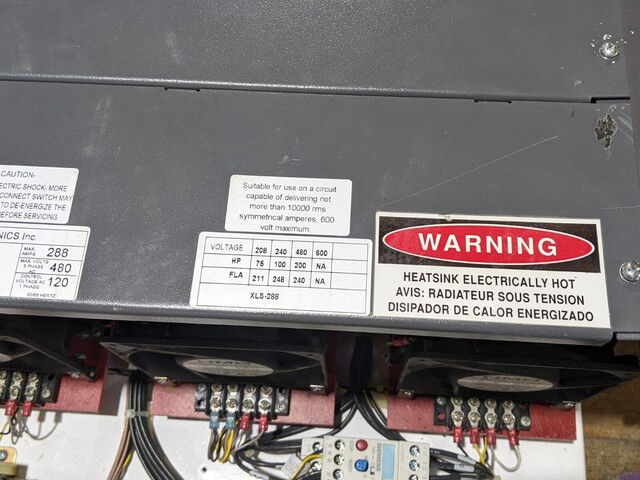 200 HP Motortronics #XLS-288, Solid State Soft Start, 480 Volts, 288 amp - Image 6