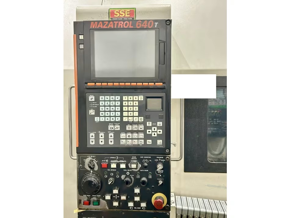 Mazak #Slant-Turn-50N, Cnc Lathe, 31.7" swing, 28" diameter x 81" L max, 750 RPM, 50 HP, 12 tool, tailstock - Image 3