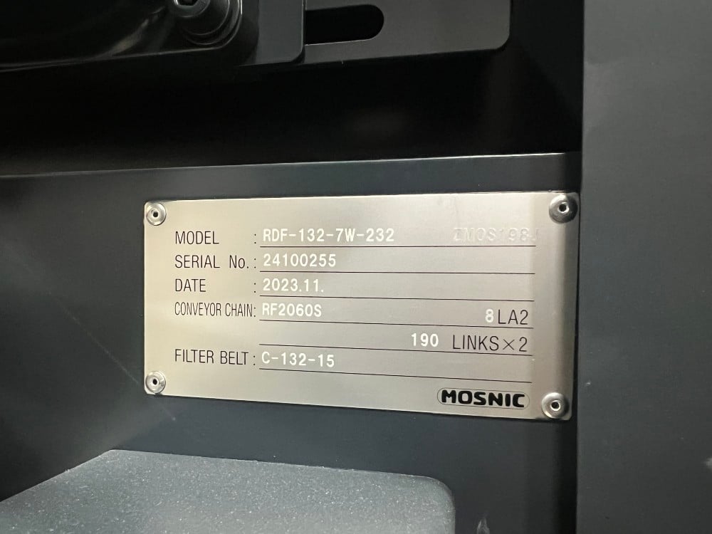 Mosnic #RDF-132-7W-232, coolant tank center discharged, Pro 5 Control, Makino A92, new - Image 4
