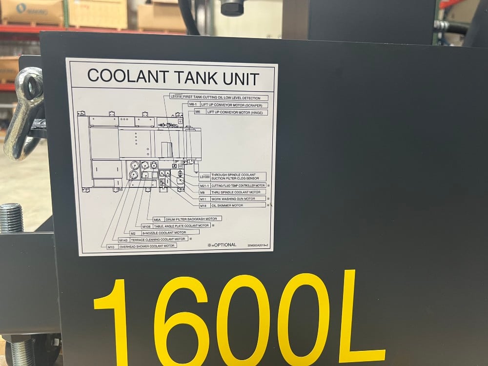 Mosnic #RDF-132-7W-232, coolant tank center discharged, Pro 5 Control, Makino A92, new - Image 5