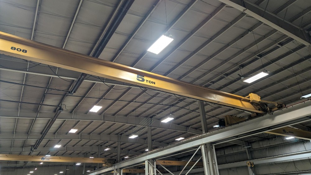 5 Ton, Acco Wright, 54' 5" Span, 20' Lift, Pendant, VFD All Motions, 1999, (3 available) #2704 - Image 8