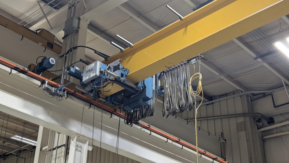 5 Ton, Demag, 54' 5" Span, 33' lift, Class D, Pendant, VFD Bridge/Trolley, 2017, #2710 - Image 3