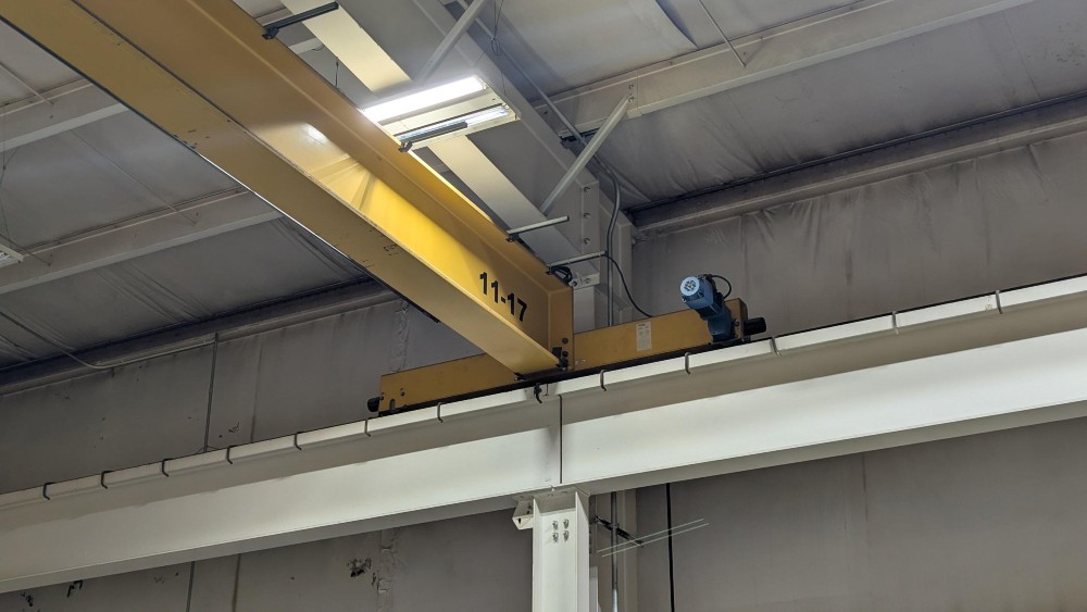 5 Ton, Demag, 54' 5" Span, 33' lift, Class D, Pendant, VFD Bridge/Trolley, 2017, #2710 - Image 4