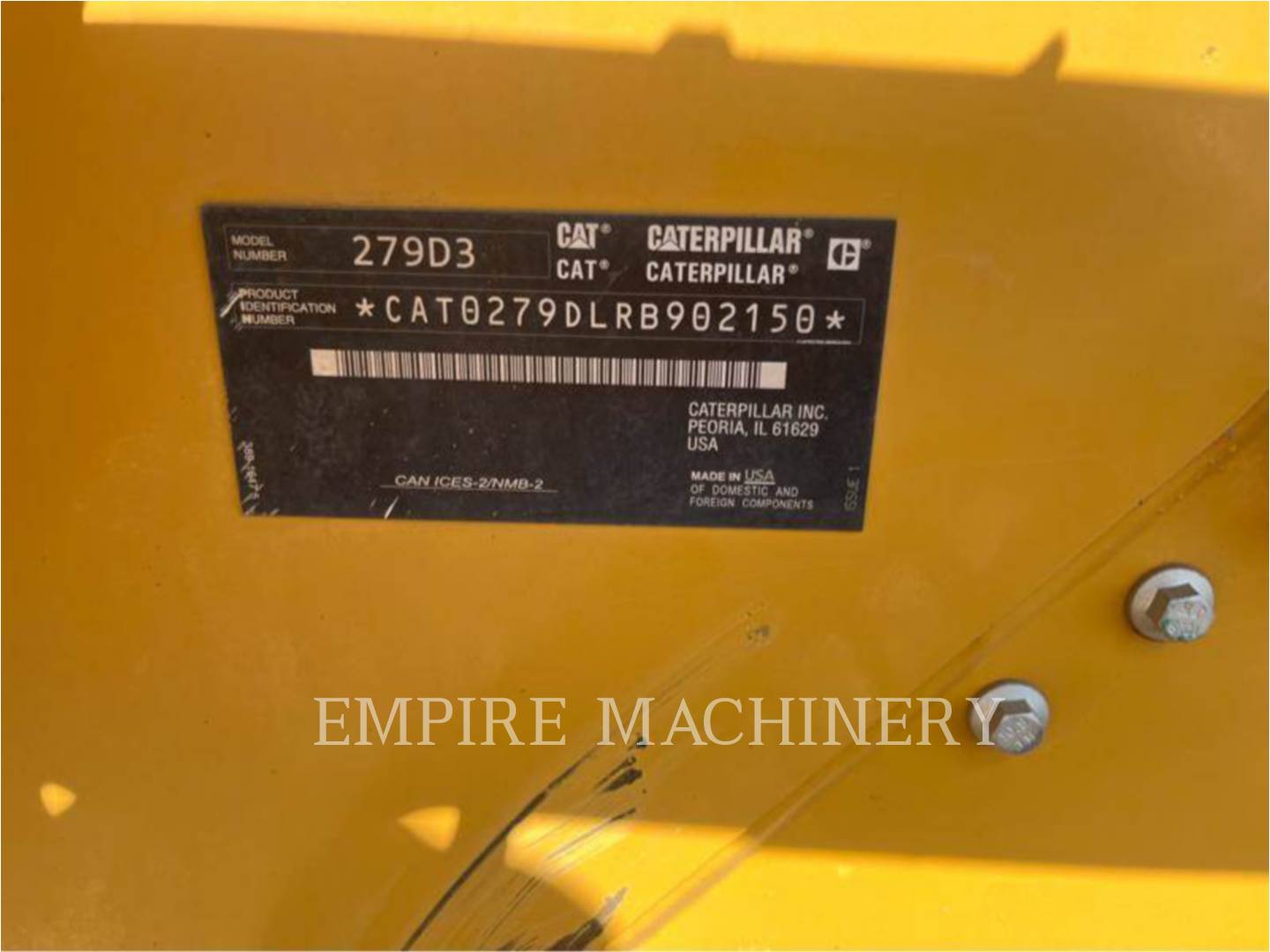 Cat 279D3, Skid Steer Loader, 2942 hours, S/N: RB902150, 2020 - Image 8