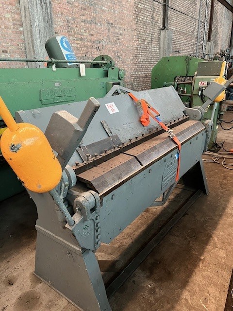 14 gauge x 6' Dreis & Krump (Oliver) Universal Hand Box & Pan Brake, full set of 6" fingers, excellent - Image 1