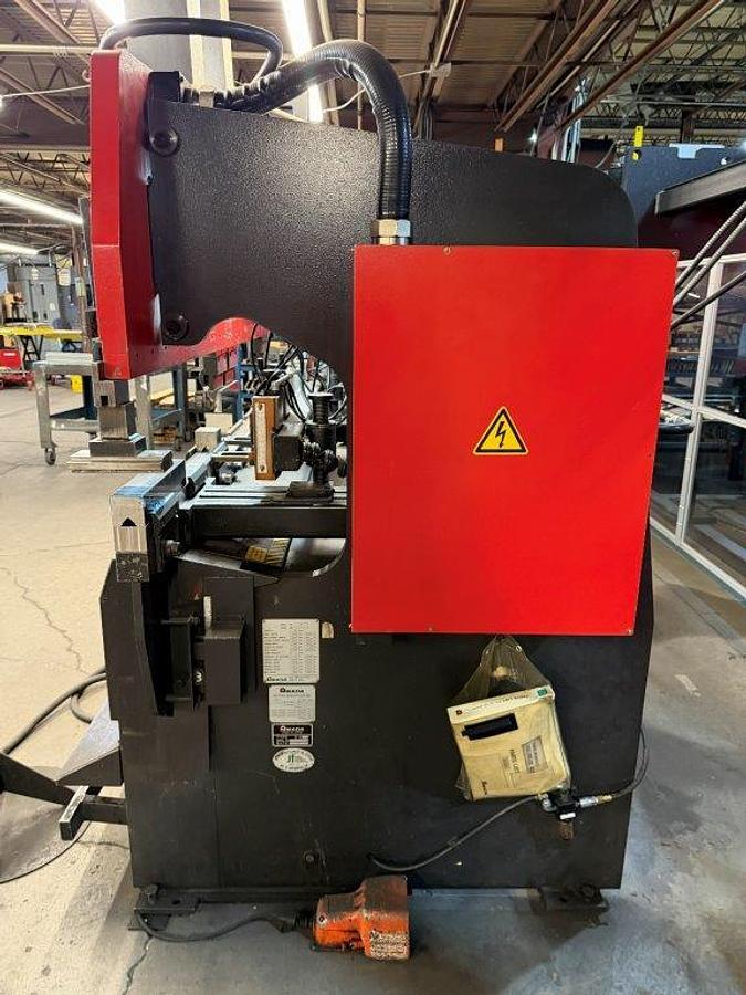 55 Ton, Amada #RG-50, CNC press brake, 6.8'OA, 59.84" between housing, 3.9" stroke, 15.75" throat, 14.57" - Image 3