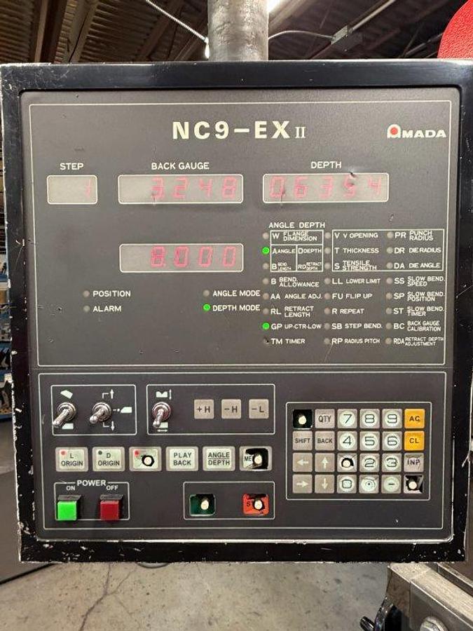 55 Ton, Amada #RG-50, CNC press brake, 6.8'OA, 59.84" between housing, 3.9" stroke, 15.75" throat, 14.57" - Image 4