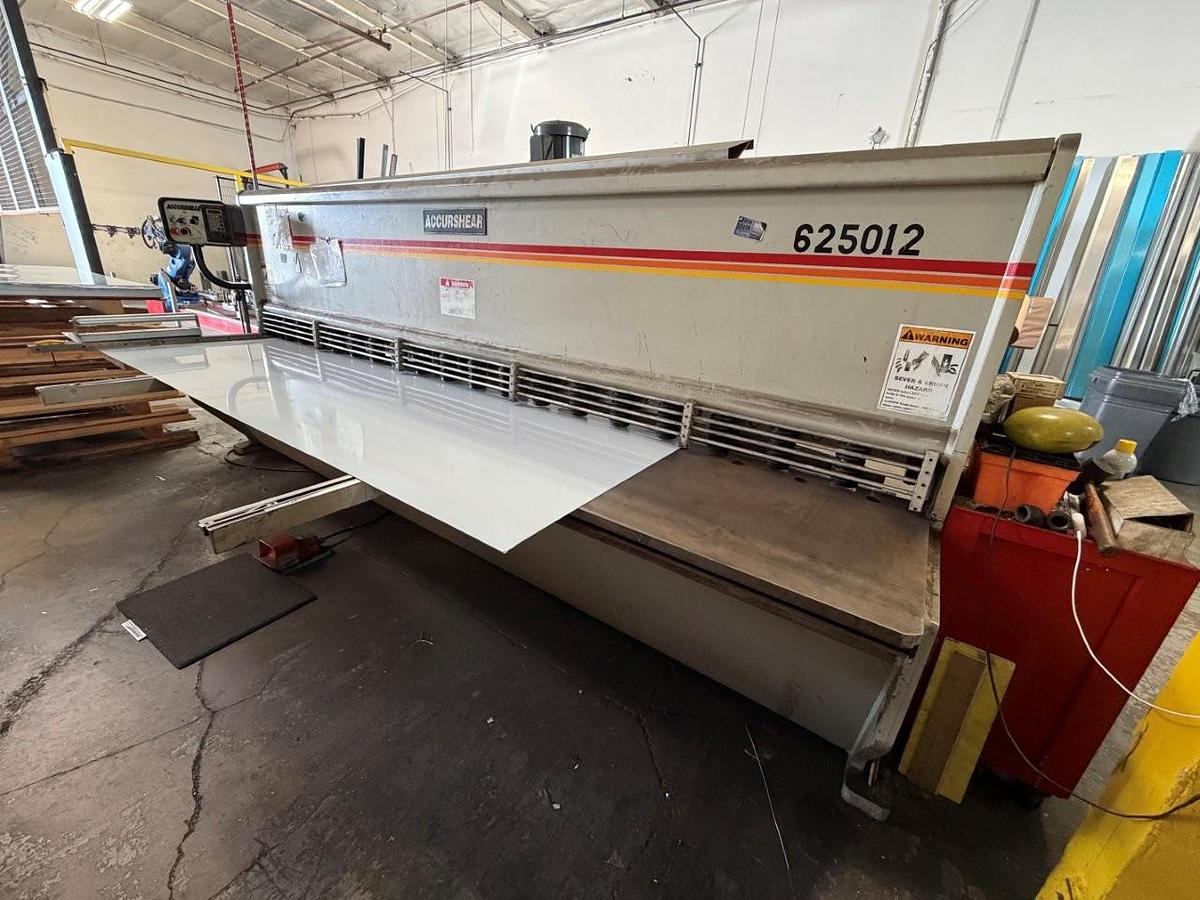 1/4" x 12' Accurshear #625012, CNC hydraulic shear, 20 SPM, 36" Back Gauge, Accurshear SC2 Backgauge Control - Image 2