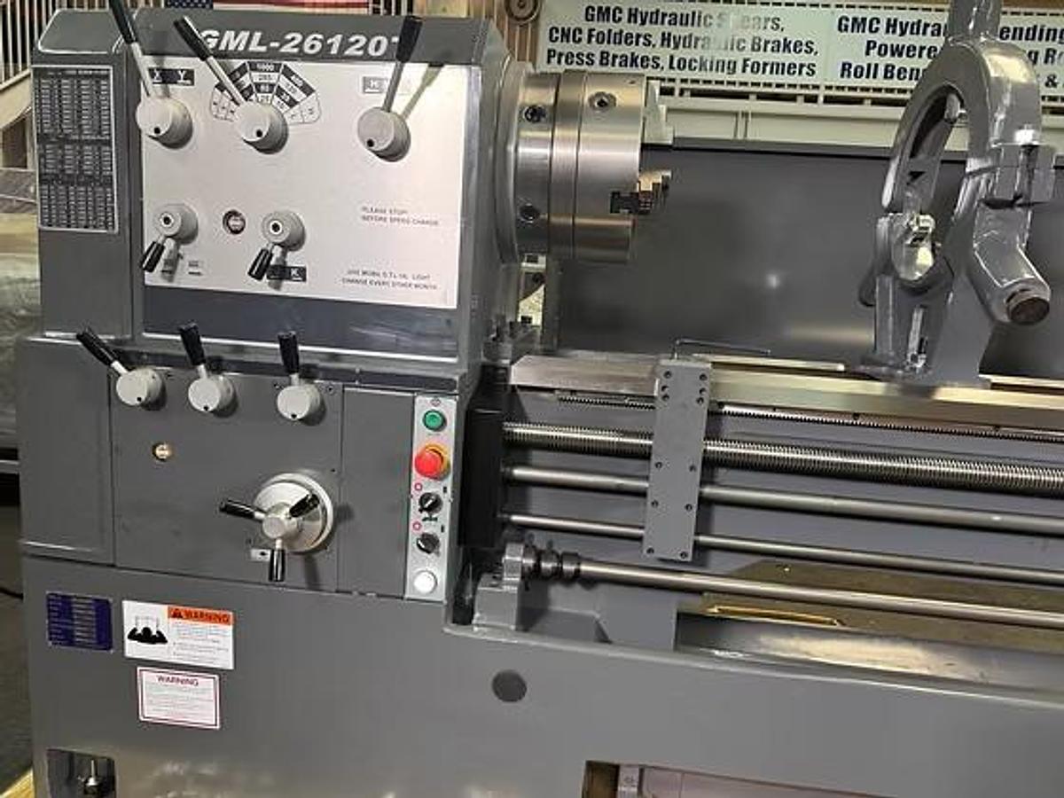 33" x 160" GMC #GML-33160T, heavy duty precision gap bed lathe, 12" chk, 3-jaw, 4-3/4" bore, D1-11, 20" face - Image 3