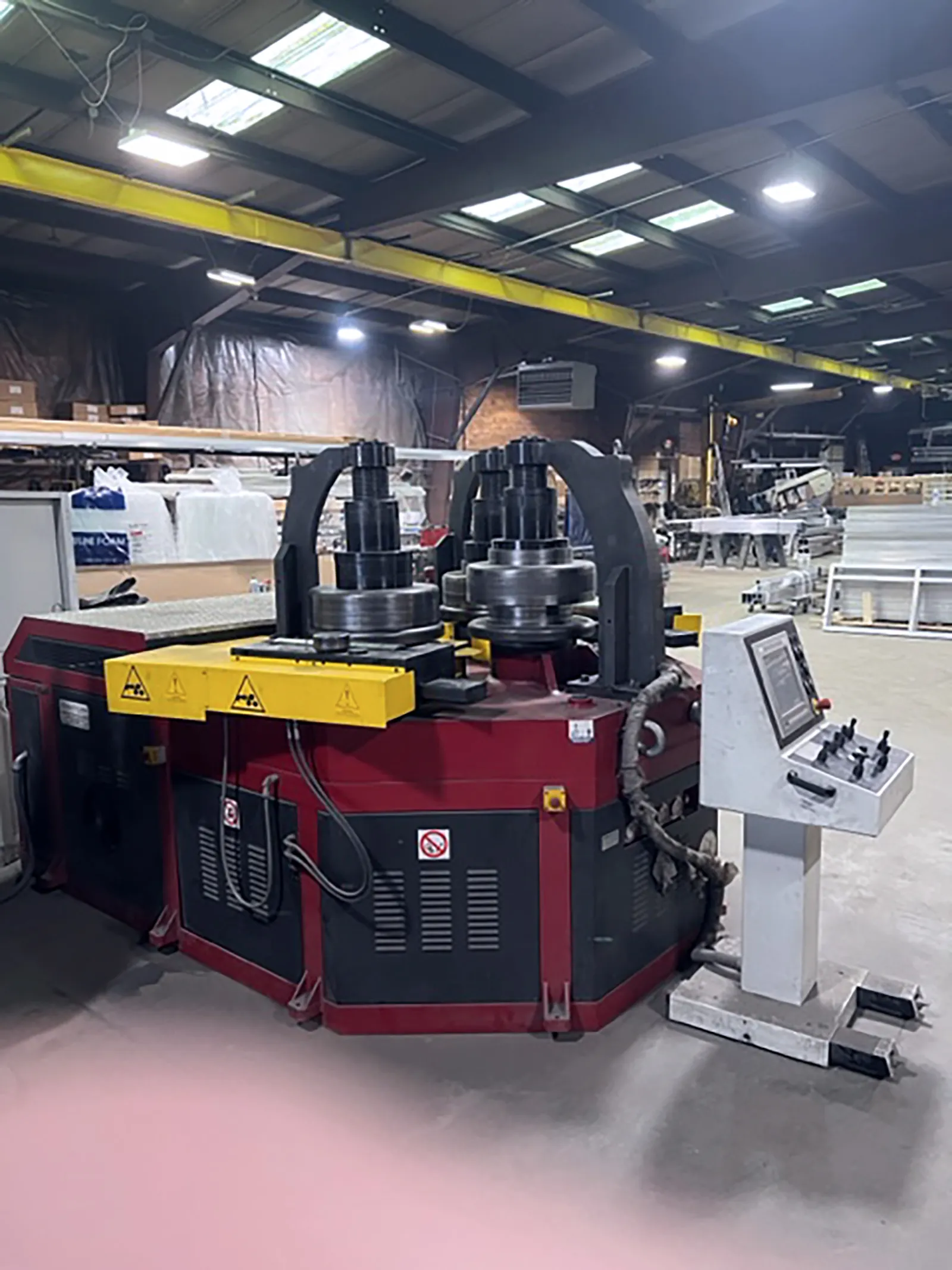 10" x 10" x .4" Tauring #Alpha-200, CNC Angle Bending Roll, (3) Driven Rolls, 19.29" Shaft diameter, 24.1 HP - Image 1