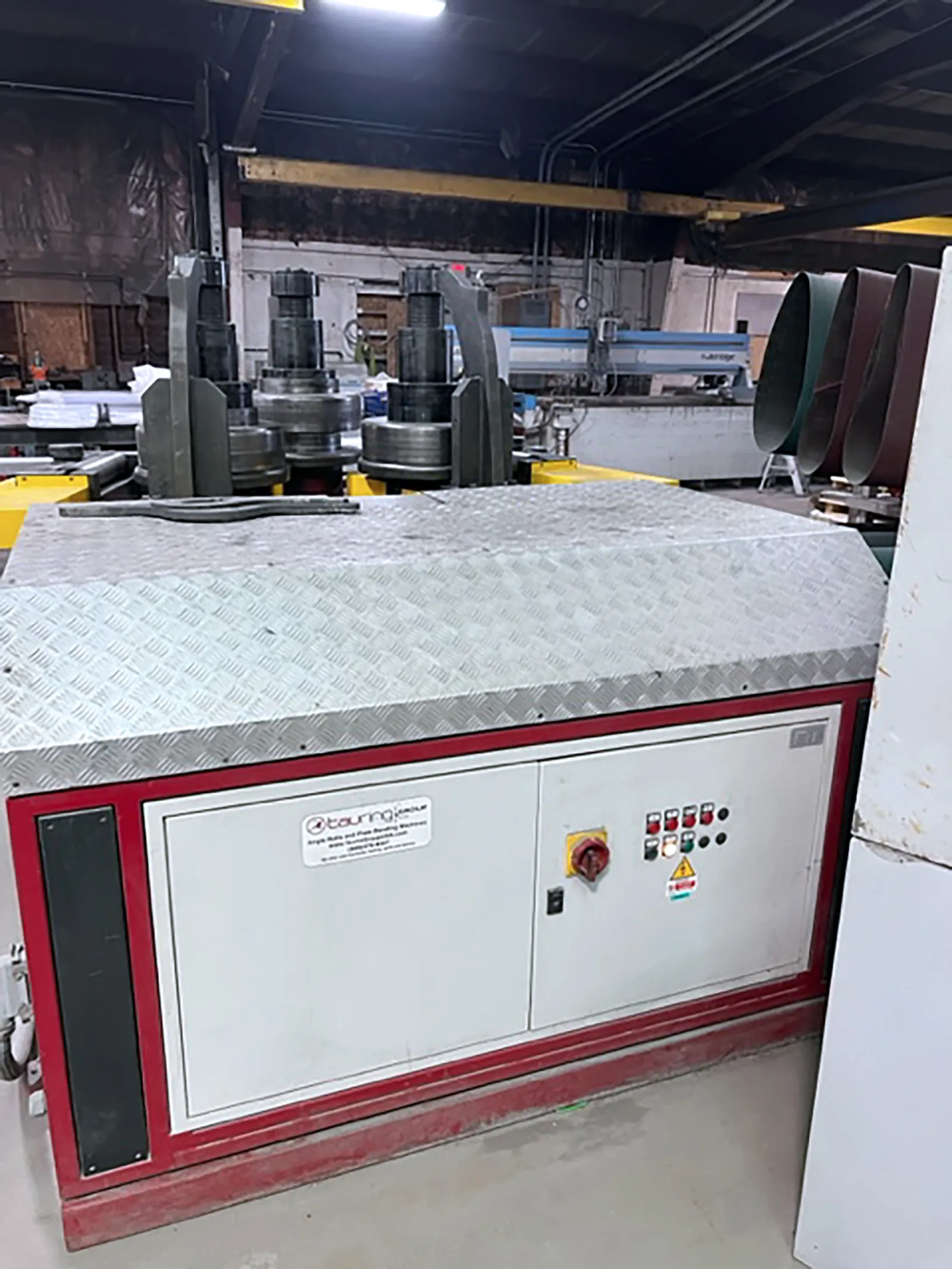 10" x 10" x .4" Tauring #Alpha-200, CNC Angle Bending Roll, (3) Driven Rolls, 19.29" Shaft diameter, 24.1 HP - Image 4