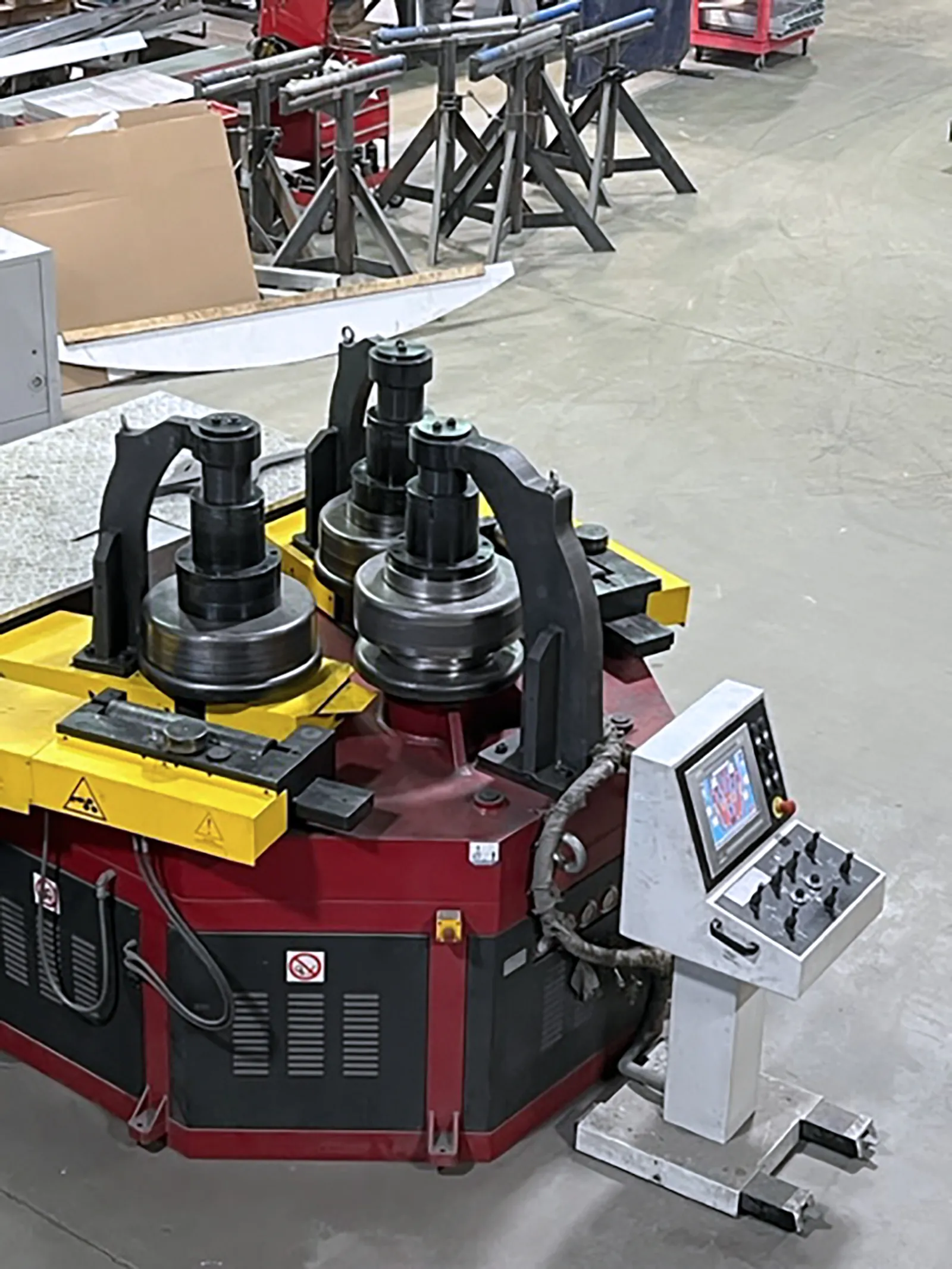 10" x 10" x .4" Tauring #Alpha-200, CNC Angle Bending Roll, (3) Driven Rolls, 19.29" Shaft diameter, 24.1 HP - Image 6