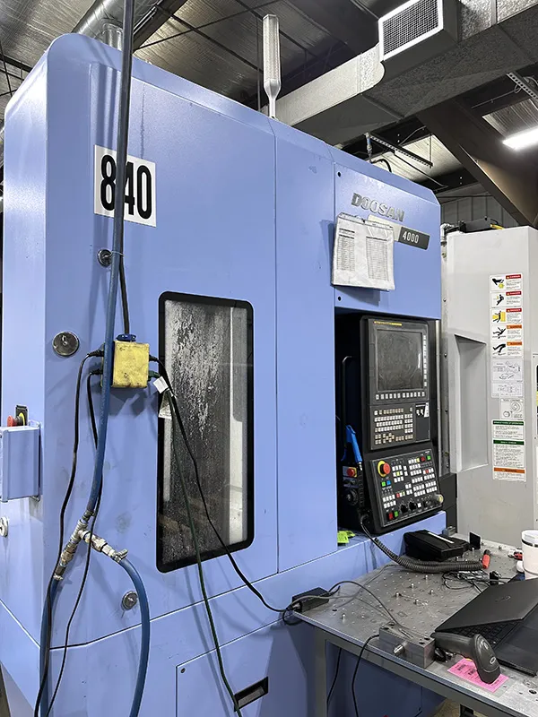 Daewoo Doosan #NHP-4000, Horizontal Machining Center, 22" X, 25.2" Y, 26" Z, 24.8" x 35.4" max Part Size - Image 2