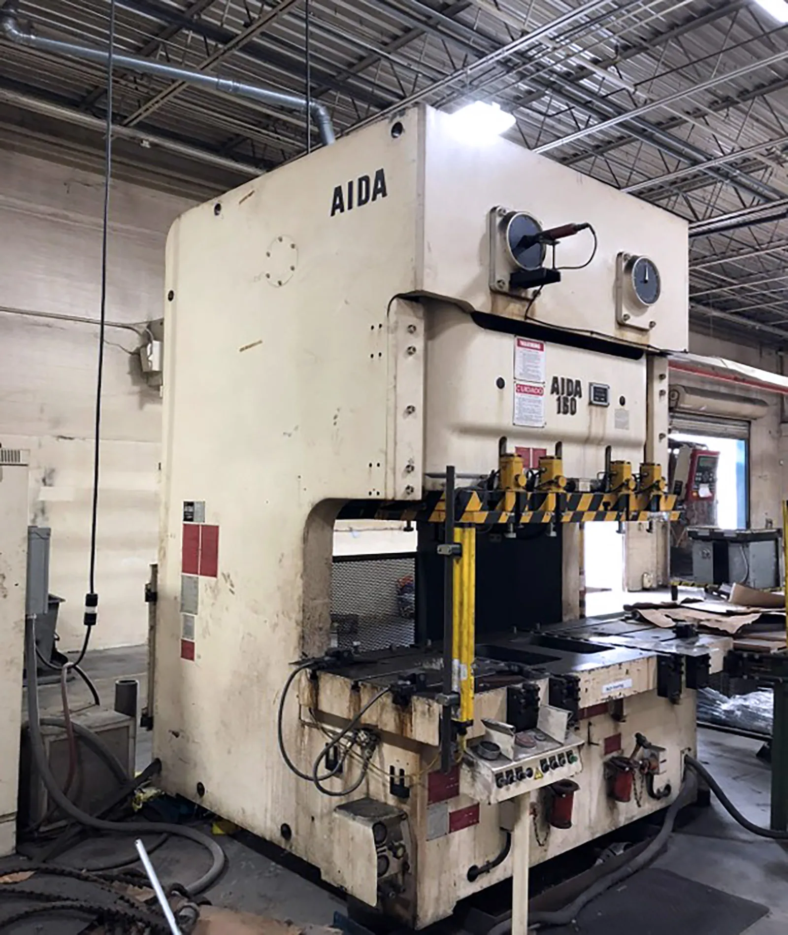 176 Ton, Aida #NC2-160(2), Straight Side Stamping Press, 7.8" Slide Stroke, 19.68" Die height, 1.18" Slide - Image 1
