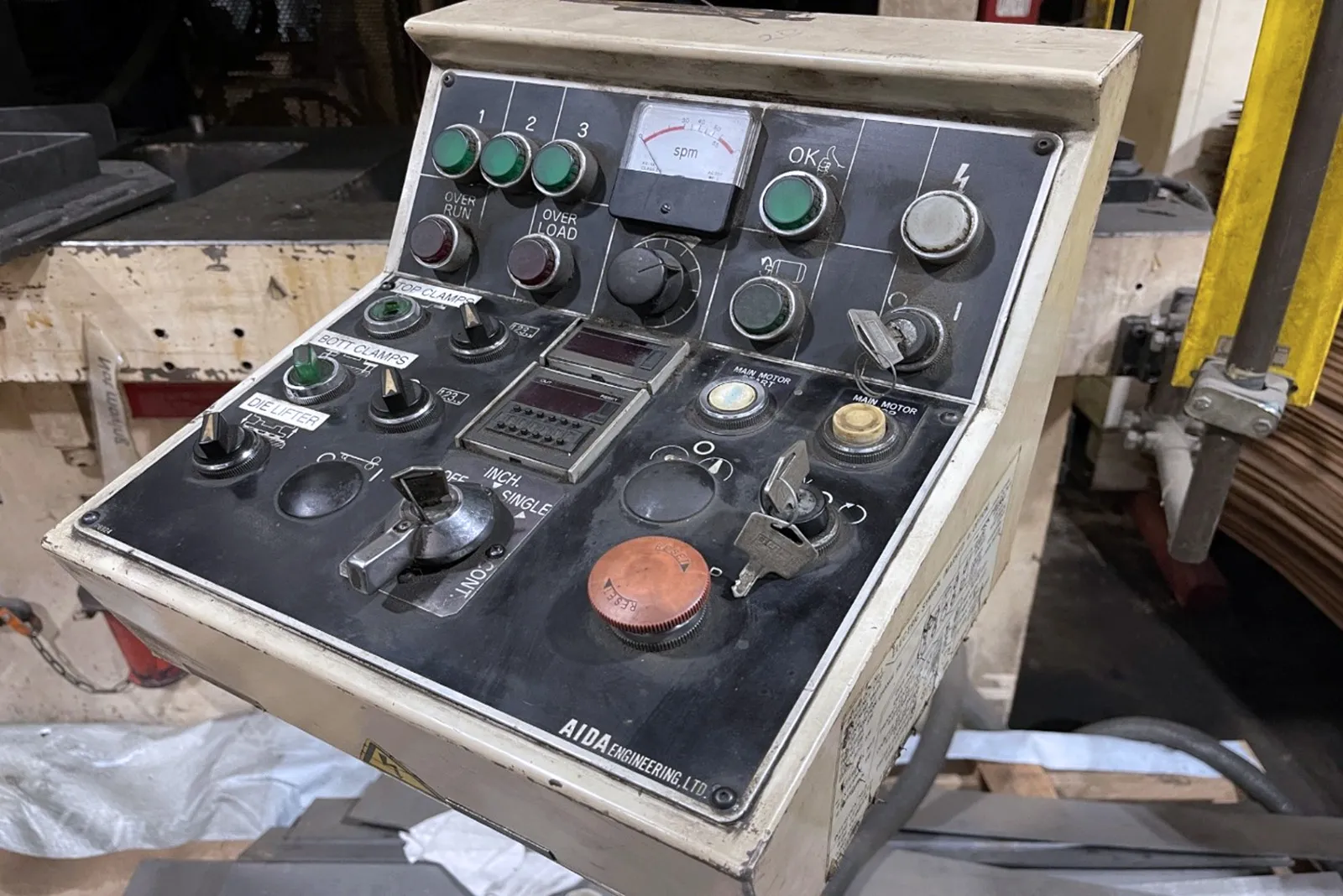 176 Ton, Aida #NC2-160(2), Straight Side Stamping Press, 7.8" Slide Stroke, 19.68" Die height, 1.18" Slide - Image 5
