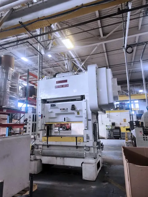 150 Ton, Bliss #HP2-150, Straight Side Press, 4" Stroke, 60" x 36" Bed Size, 27" x 55" Ram, 13.5" Shut height - Image 3