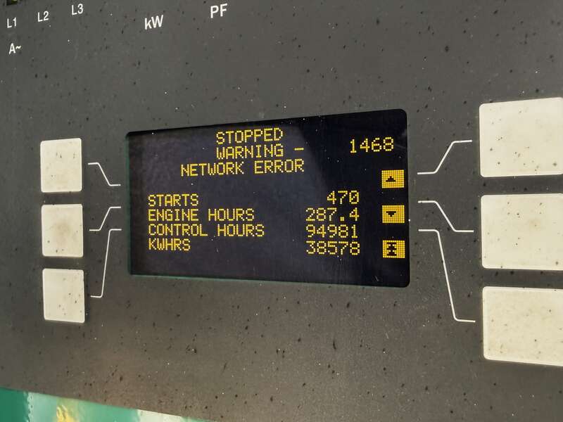 1000 KW Cummins #DQFAD, diesel generator set, 277/480 Volts, 279 hours, 1490 HP @ 1800 RPM, QST30-G5 NR2 - Image 9