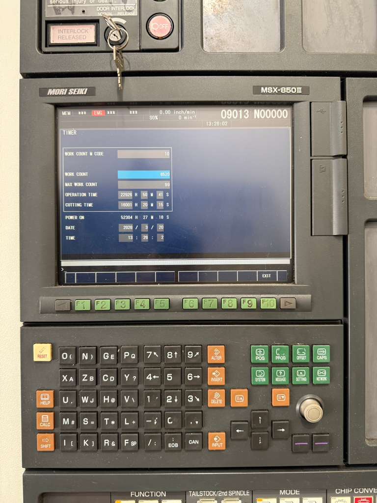 Mori Seiki #NL-2000SY/500, CNC turning center, 22.8" swing, 10" chuck, 3-jaw, 2.5" bar, 14.4" dia., 20" lgth - Image 6