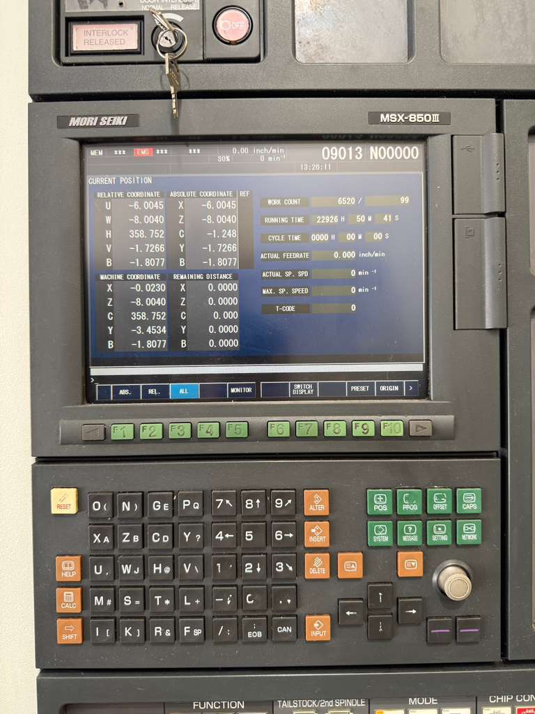Mori Seiki #NL-2000SY/500, CNC turning center, 22.8" swing, 10" chuck, 3-jaw, 2.5" bar, 14.4" dia., 20" lgth - Image 7