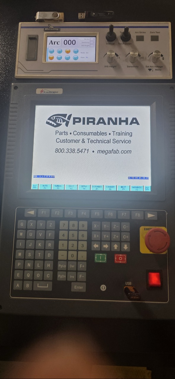 Piranha #C408, CNC Plasma, 4' x8' table, 6500 CFM, Hypertherm Powermax85, 85 Amps, 2020 - Image 8