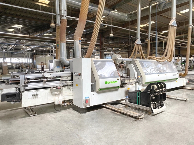 Biesse #Stream-SB2-9.5, Double-Side Sizing & Edgebanding Machine, 60mm thick panel, Sinitra Control, 131 FPM - Image 1