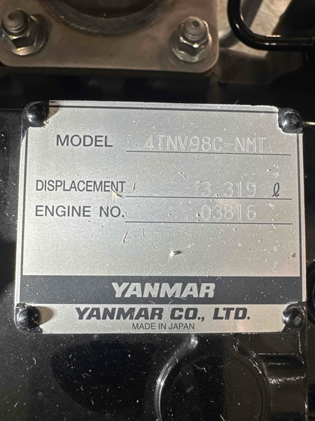 69 HP Yanmar #4TNV98C-NMT, Engine, tier 4, warranty, unused - Image 3