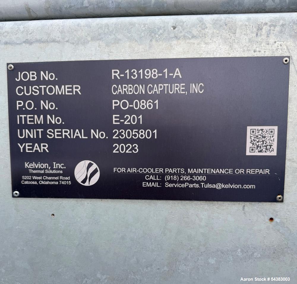 300 sq.ft., 50 psig, Kelvion, Air Cooled Fin Fan Heat Exchanger, Stainless Steel, 2023 - Image 10
