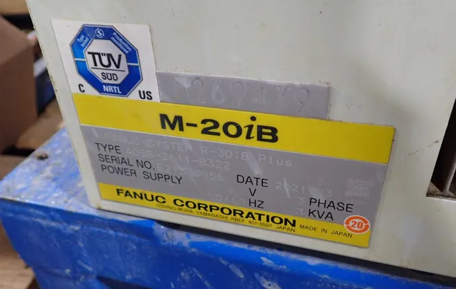 Fanuc M-20IB, Robot, 200/480 V., A05b Control, teach pendant, 2021 - Image 9