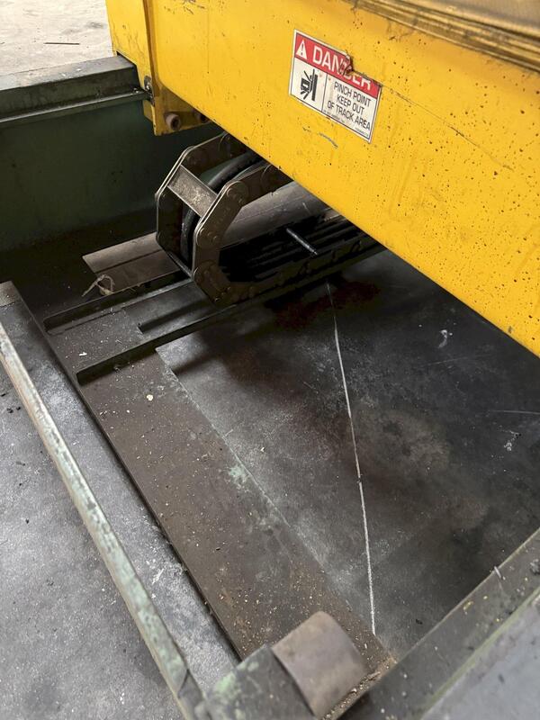 20000 lb. Coe Press Equipment #CPR-PC-20954, powered coil reel / uncoiler w/ coil car, 54" width - Image 6