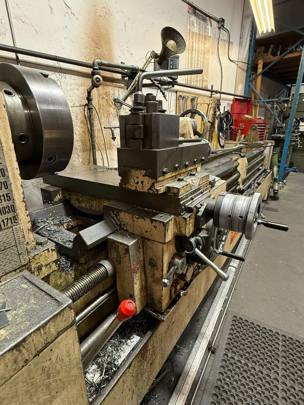 27" x 120" Geminis #GE-650, Manual Engine Lathe, 15" swing over cross slide, 15 HP, 4" bore, 1200 RPM - Image 8