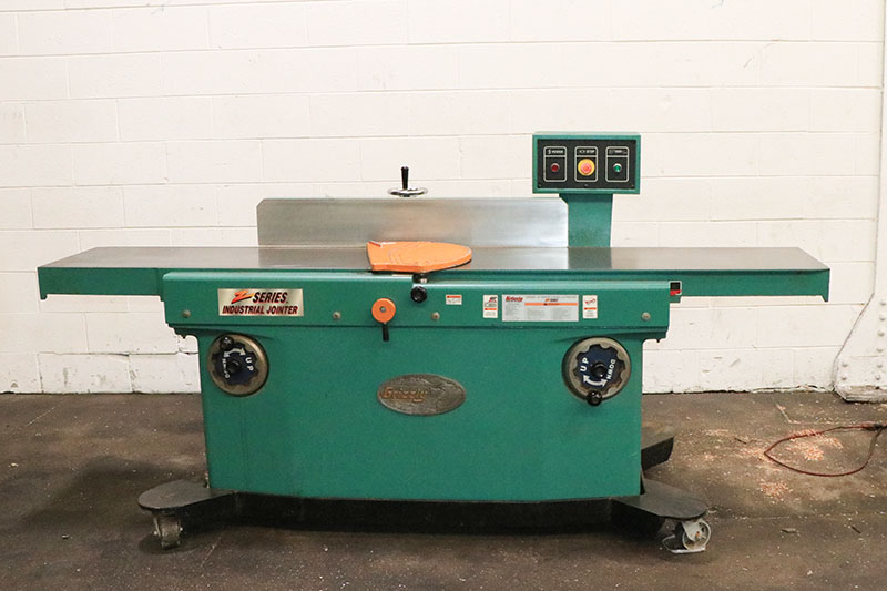 16" Grizzly #G9953ZX, jointer woodworking, 6 row spiral cutterhead, 99" x16.25" tbl., 2002 - Image 1