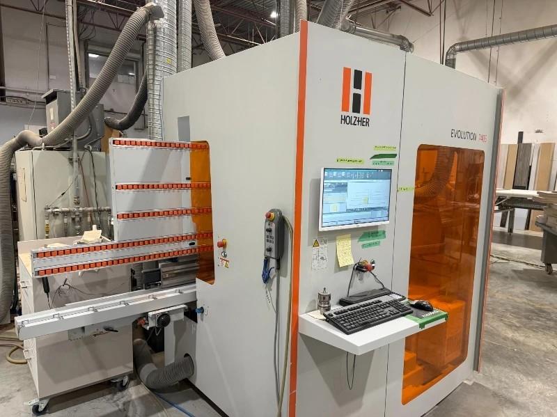 Holz-Her #Evolution, CNC vertical machining center, 126" X, 36" Y, 2" Z, HSK F63, 6 ATC, 2021 - Image 1