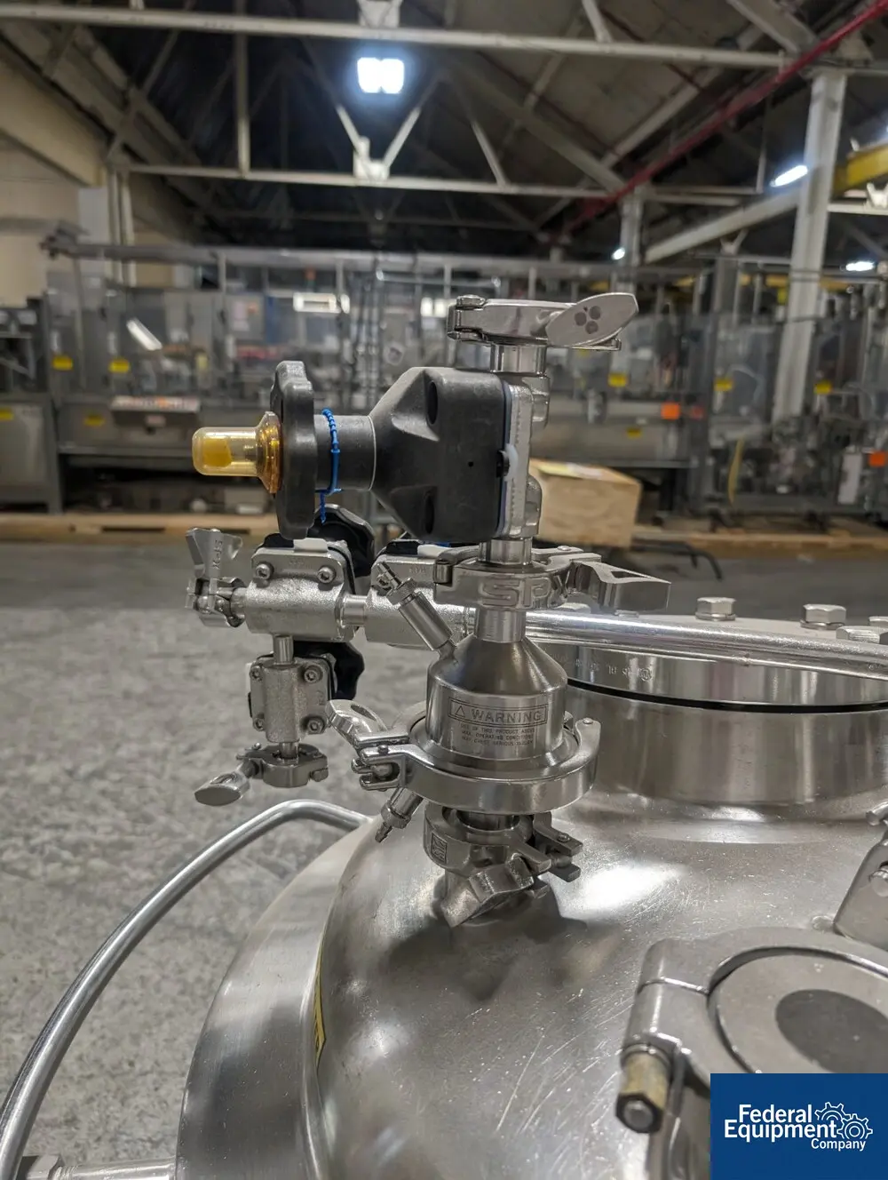39.6 gallon Precision, Jacketed Receiver Tank, 316L Stainless Steel, 45/100 psi, 150L, 28" diameter x 17" - Image 8