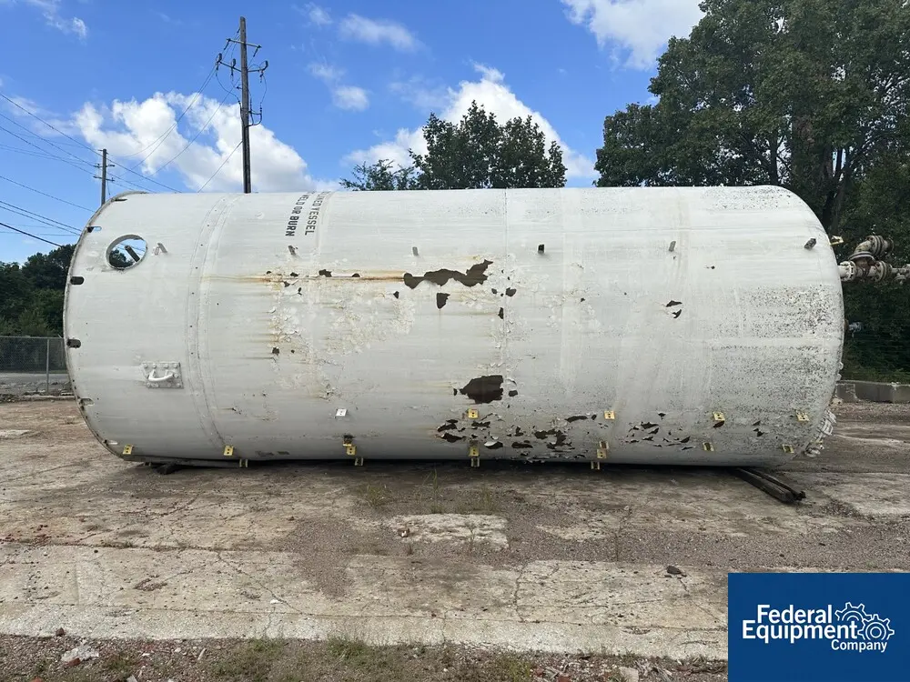 20,000 gallon Pfaudler, Glass Lined Chemstore Receiver, 30 psi, 144" diameter x 267" straight side, dish top - Image 7