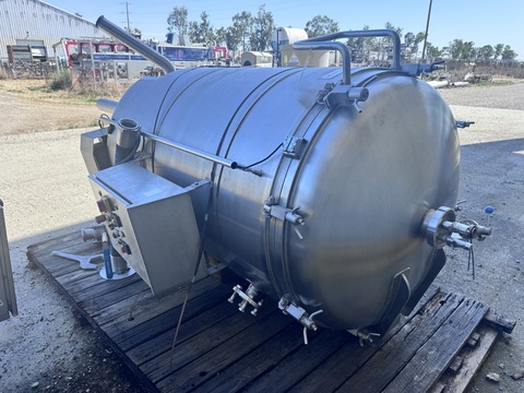 210 gallon DC Norris #DA-Cooler, Glycol-Jacketed Cooling Kettle, 42" diameter x 99" overall height, 20" legs - Image 2