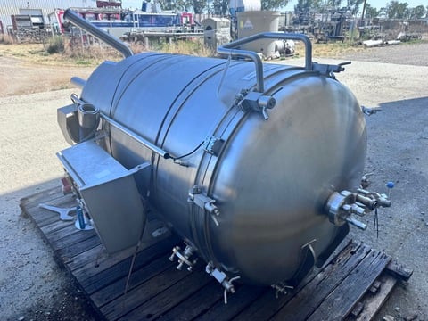 210 gallon DC Norris #DA-Cooler, Glycol-Jacketed Cooling Kettle, 42" diameter x 99" overall height, 20" legs - Image 6