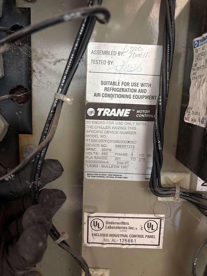 150 Ton, Trane, Rotary Chiller, 300 psig, 460 Volt, 1997 - Image 4