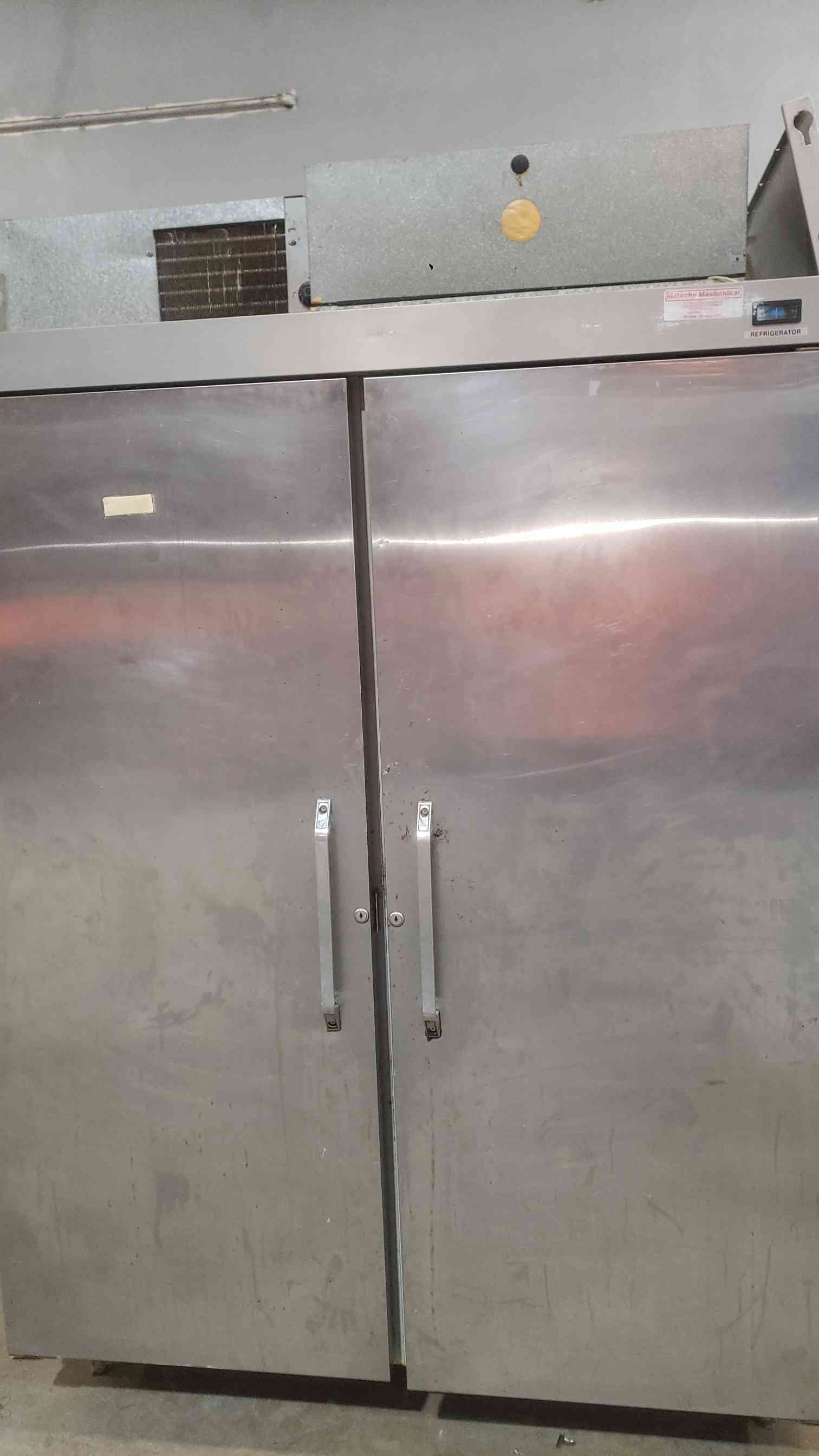 Hobart, Dual Door Refrigerator, Stainless Steel - Image 1
