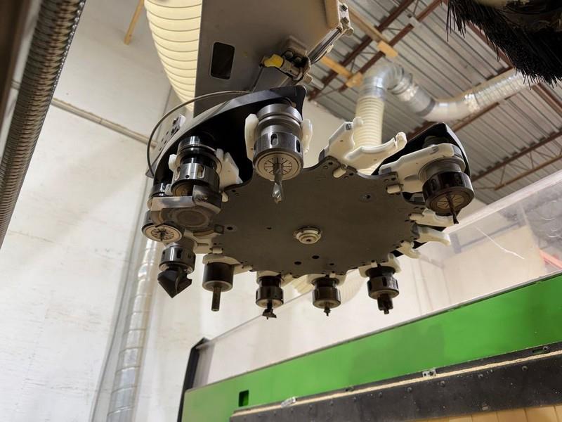 Biesse #Rover-B-7.65, flat table machine, 5' x20'tbl., 240" X, 61.4" Y, 7" Z, 24k RPM, 12 ATC, 2008 - Image 8