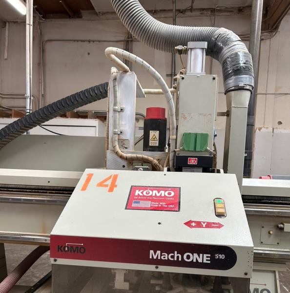 Komo #VR-510-Mach-One, CNC router, 60" x120" tbl., 8 ATC, 12 HP, BT30, 18k RPM, 2000 - Image 5