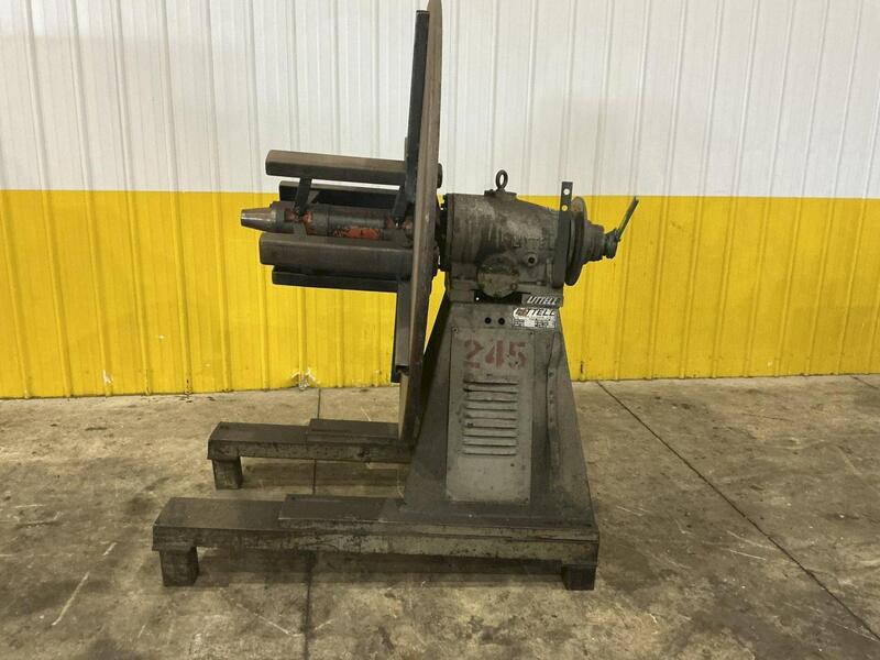 4000 lb. Littell #40-18, uncoiler, 18" width, 16"-20" ID - Image 1