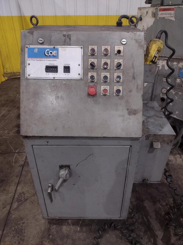 36" Coe Press Equipment, servo feeder - Image 7