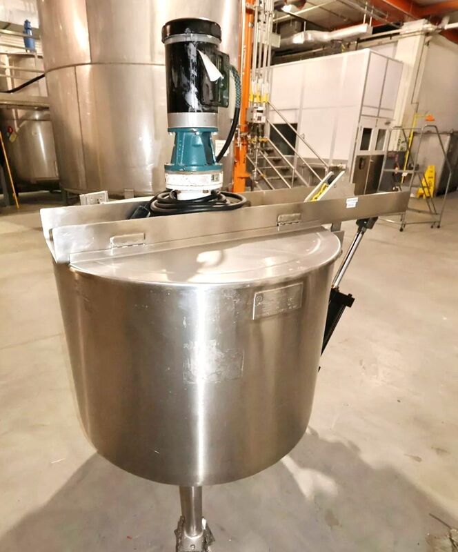 80 gallon Lee #80D5T, Double Motion Jacketed Mix Kettle w/ Scrape Agitation, Stainless Steel, 90 psi @ 332&deg;F - Image 3