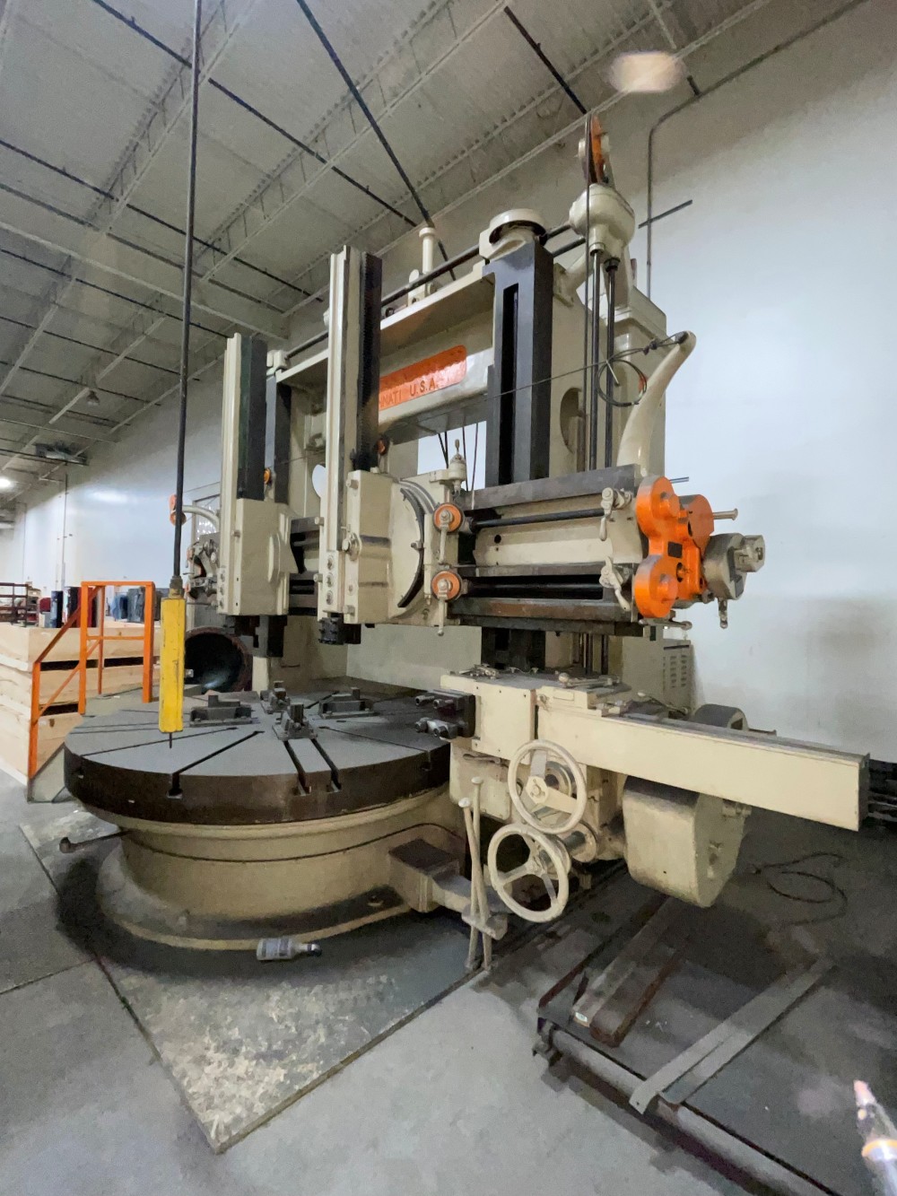 100" King #1424, Vertical Boring & Turning Mill, refurbished - Image 1