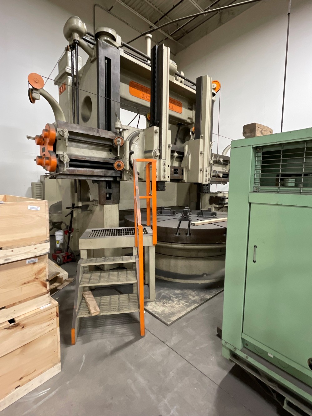 100" King #1424, Vertical Boring & Turning Mill, refurbished - Image 2