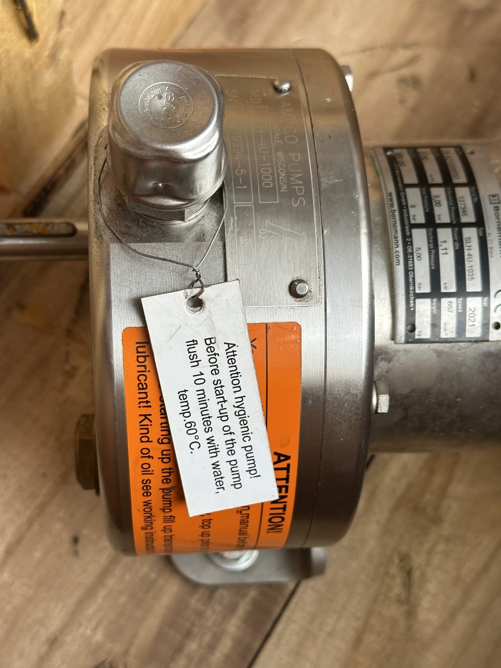 Bornemann #SLH-4U-1000, Twin Screw Pump, NEW - Image 5