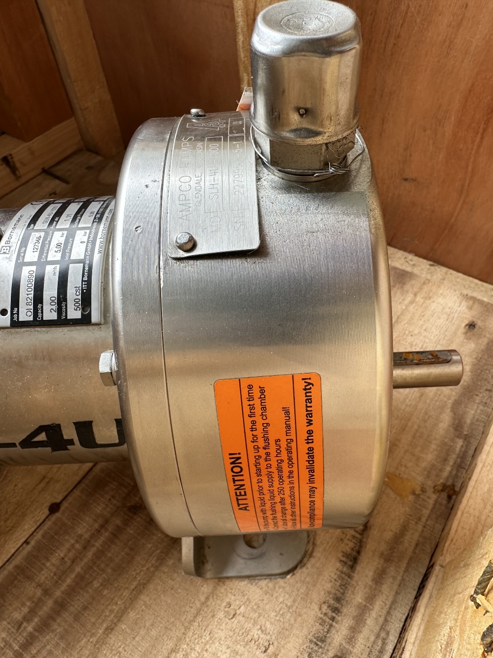 Bornemann #SLH-4U-1000, Twin Screw Pump, NEW - Image 6