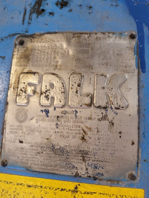300 HP @ 1200 RPM, Falk #2185YN3-B, 71.33:1 ratio - Image 3