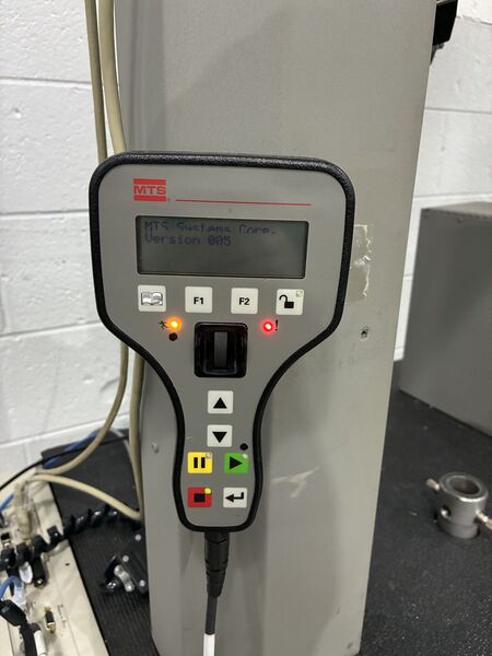 Instron #4202, 5kN Instru-Met retrofit tensile tester with MTS TestSuite software, 48" testing opening - Image 3